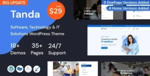 Tanda  – Technology & IT Solutions WordPress Theme