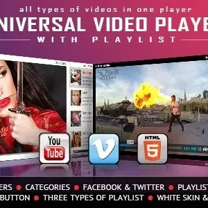 Universal Video Player - YouTube/Vimeo/Self-Hosted Elementor Widget
