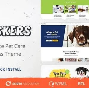 Whiskers – Pets Store, Vet Clinic, Animal Adoption Theme