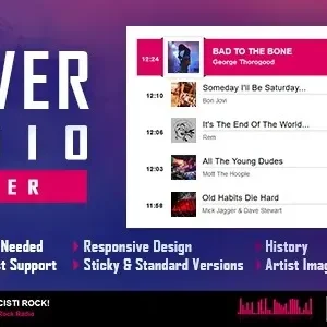CLEVER HTML5 Radio Player With History - Elementor Addon