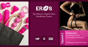 Eros – Sex Shop & Lingerie Store WordPress Theme