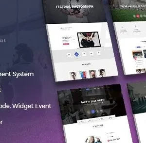 Event EM4U - Multiple Event Booking Conference Ticket, QR Code Calendar WordPress Theme