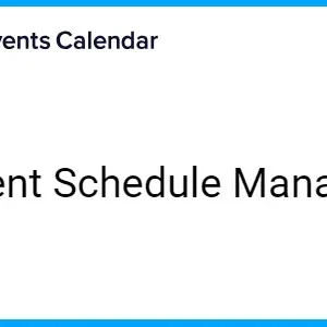 Event Schedule Manager