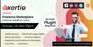 Exertio  – Freelance Marketplace WordPress Theme