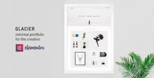 Glacier- Minimal WordPress Portfolio Theme