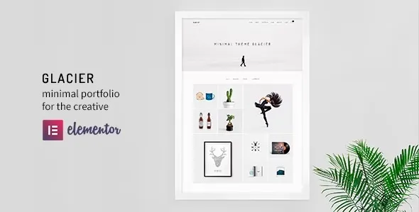 Glacier- Minimal WordPress Portfolio Theme