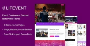 Lifevent  Event Conference WordPress Theme