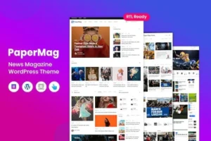 PaperMag  – News Magazine WordPress Theme