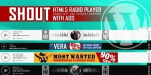 SHOUT- HTML5 Radio Player With Ads – ShoutCast and IceCast Support – WordPress Plugin