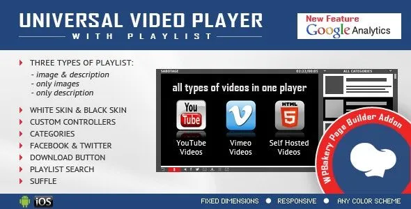 Universal Video Player for WPBakery Page Builder – Visual Composer Addon