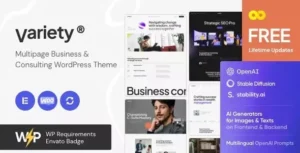 Variety  – Multipage Business & Consulting WordPress Theme