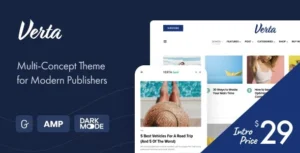 Verta  – Multi-Concept WordPress Theme