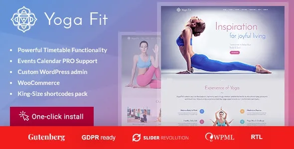 Yoga Fit- Sports & Fitness WordPress Theme