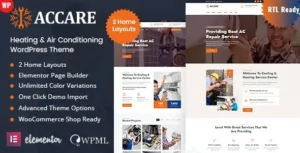 Accare  – Heating & Air Conditioning WordPress Theme