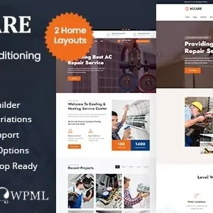 Accare - Heating & Air Conditioning WordPress Theme