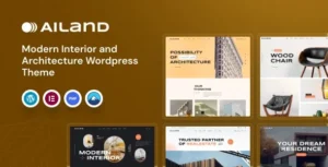 Ailand  – Interior & Architecture WordPress Theme