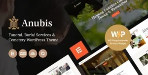 Anubis  – Funeral & Burial Services WordPress Theme