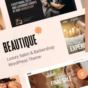 Beautique - Luxury Salon & Barbershop WordPress Theme