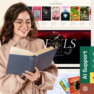 Blacks - Bookstore, Book Cafe & Writer WordPress Theme