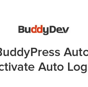 BuddyPress Auto Activate Auto Login