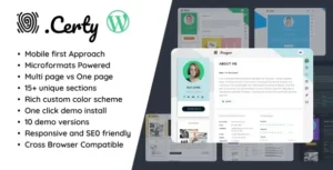 Certy – Creative Resume, CV & vCard