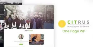 Citrus  – One Page WordPress Theme