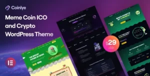 Coinlye  – Meme coin ICO & Crypto WordPress Theme