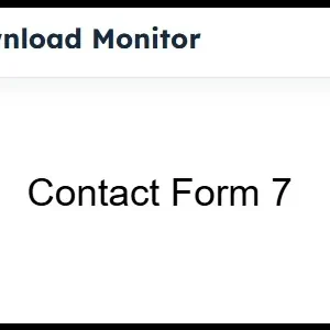 Download Monitor Contact Form 7