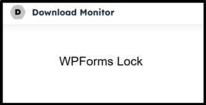 Download Monitor WPForms Lock
