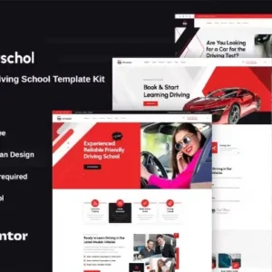 Drivschol - Driving School Elementor Template Kit