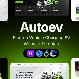 AutoEV Electric Vehicle Charging EV Dealer Web Template