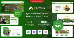 Farmus  – Agriculture and Organic Farm WordPress Theme