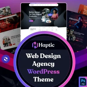 Haptic - Web Design Agency WordPress Theme