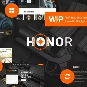 Honor - Multi-Purpose Shooting Club & Weapon Store WordPress Theme + Elementor