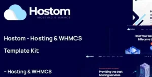 Hostom  – Kit de Plantillas Elementor for Hosting y WHMCS