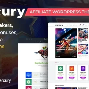 Mercury - Affiliate WordPress Theme. Casino, Gambling & Other Niches. Reviews & News