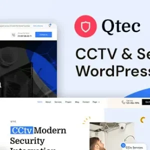 Qtec - CCTV & Security WordPress Theme