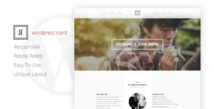RIVAL  – One Page Vcard WordPress Theme