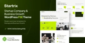 Startrix  – Startup Company & Business Growth FSE WordPress Theme