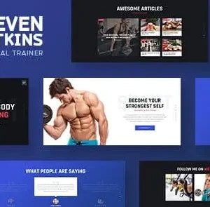Steven Watkins - Personal Gym Trainer & Nutrition Coach WordPress Theme