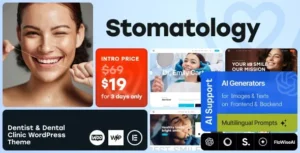 Stomatology  – Dentist & Dental Clinic WordPress Theme