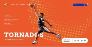 Tornados  – Basketball NBA Team WordPress Theme