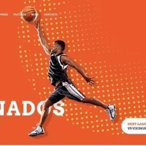 Tornados - Basketball NBA Team WordPress Theme