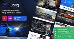 Tuning – Car Detailing & Dealer Shop WordPress theme