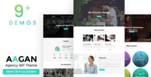 Aagan – Agency, Startup WordPress Theme