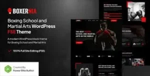 Boxernia – Boxing School & Martial Arts FSE WordPress Theme
