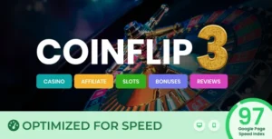 Coinflip  – Casino Affiliate & Gambling Theme