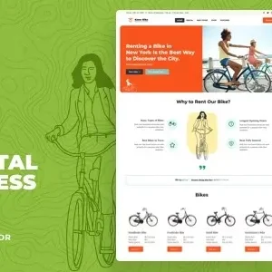 Komo – Bike Rental Shop WordPress Theme