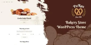 Porus  – Bakery Store WordPress Theme