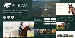 Puravi – Equestrian Club & Horse Riding Sports Theme